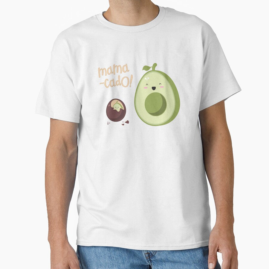 Avocado mamacado kawaii design by high5doodle Unisex T-shirt, Sweatshirt, Hoodie, Long Sleeve Tee - T-Shirt, Sweatshirt, Hoodie