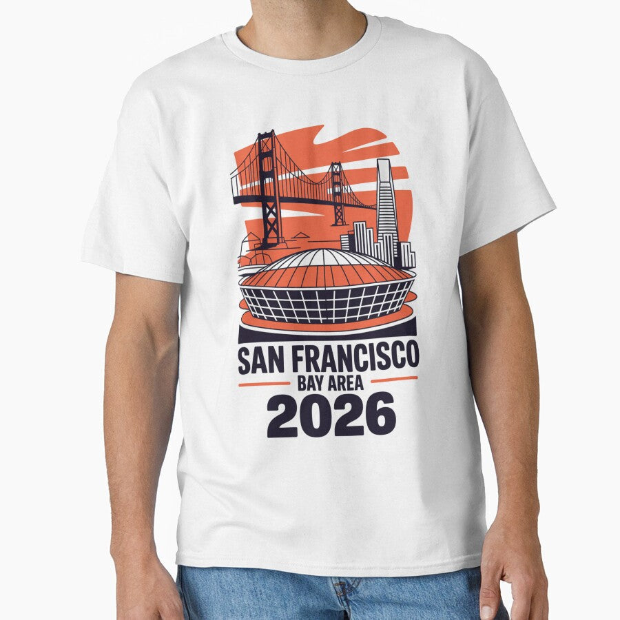 San Francisco Bay Area Golden Gate Stadium T-Shirt V15 by DarylWelsh2024 Unisex T-shirt, Sweatshirt, Hoodie, Long Sleeve Tee - T-Shirt, Sweatshirt, Hoodie