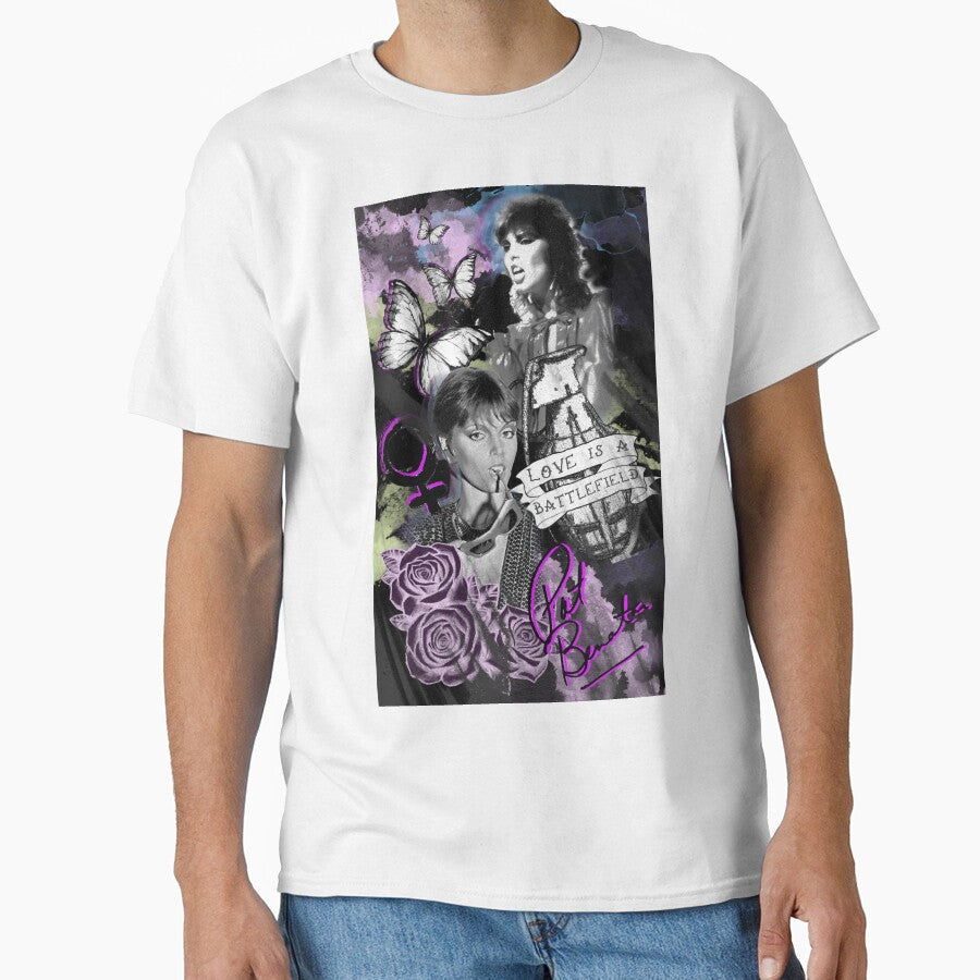 Love is a Battlefield; Women of rock r tribute by TigerToes Unisex T-shirt, Sweatshirt, Hoodie, Long Sleeve Tee - T-Shirt, Sweatshirt, Hoodie