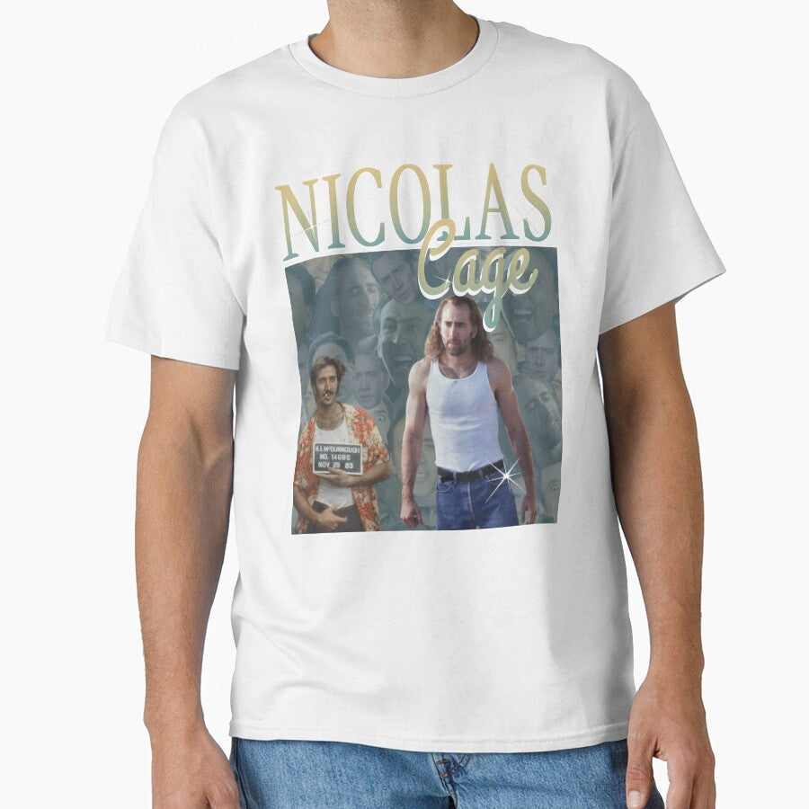Nicholas Cage Vintage - Nicolas Cage - Nick Cage - Nic Cage by PAFDesign Unisex T-shirt, Sweatshirt, Hoodie, Long Sleeve Tee - T-Shirt, Sweatshirt, Hoodie