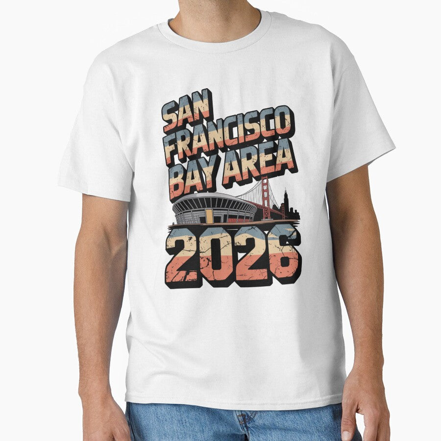 San Francisco Bay Area Golden Gate Stadium T-Shirt V11 by DarylWelsh2024 Unisex T-shirt, Sweatshirt, Hoodie, Long Sleeve Tee - T-Shirt, Sweatshirt, Hoodie