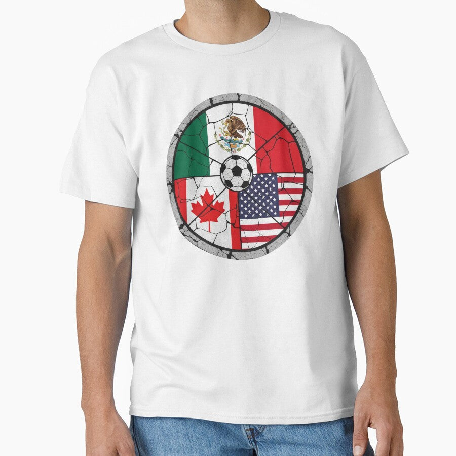 United Soccer Sphere - The Power of Team 2026 by ArtsMichalShop Unisex T-shirt, Sweatshirt, Hoodie, Long Sleeve Tee - T-Shirt, Sweatshirt, Hoodie
