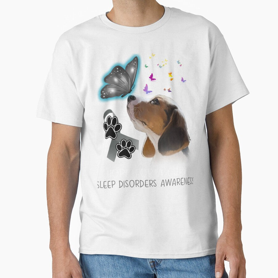 Beagle Hope For A Cure Sleep Disorders Awareness by Grooffos Unisex T-shirt, Sweatshirt, Hoodie, Long Sleeve Tee - T-Shirt, Sweatshirt, Hoodie