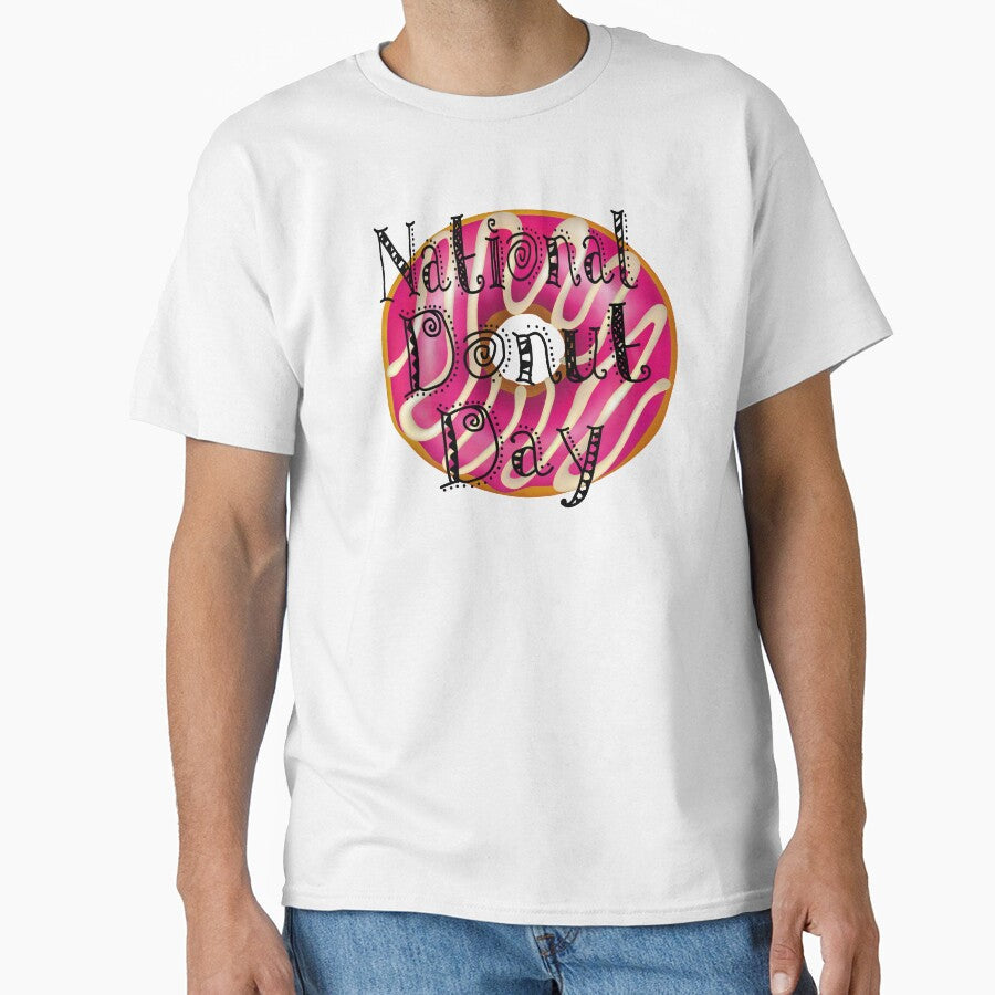 Happy National Donut Day : Gift For Family by SalaheddineB Unisex T-shirt, Sweatshirt, Hoodie, Long Sleeve Tee - T-Shirt, Sweatshirt, Hoodie