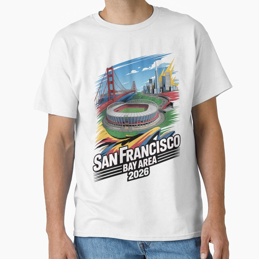 San Francisco Bay Area Golden Gate Stadium T-Shirt V21 by DarylWelsh2024 Unisex T-shirt, Sweatshirt, Hoodie, Long Sleeve Tee - T-Shirt, Sweatshirt, Hoodie