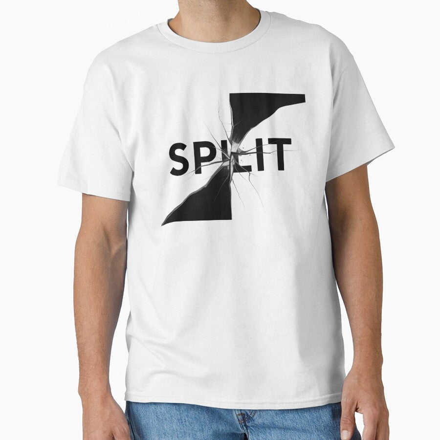 Split  Self Referential Typography Art Tee | Conceptual Designer Shirt | Unique Typographic Gift | Abstract Word Art Tee | Niche Graphic Designer Fashion by Abhi0 - T-Shirt, Sweatshirt, Hoodie