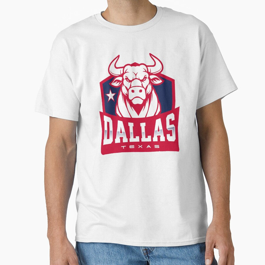 Dallas Texas bull animated alt by VRedBaller Unisex T-shirt, Sweatshirt, Hoodie, Long Sleeve Tee - T-Shirt, Sweatshirt, Hoodie