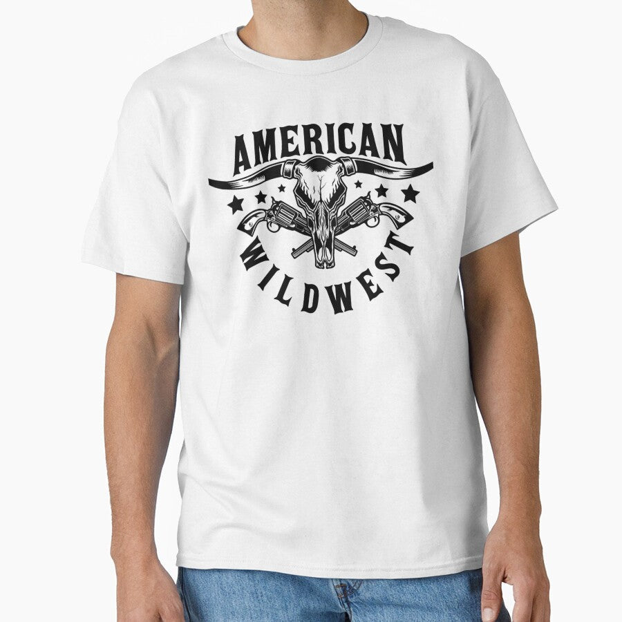 Wild West American by UZRWRLD Unisex T-shirt, Sweatshirt, Hoodie, Long Sleeve Tee - T-Shirt, Sweatshirt, Hoodie