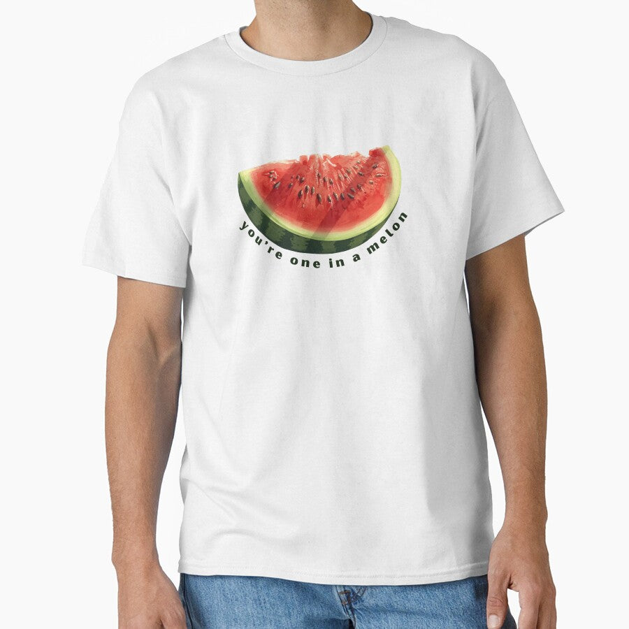 Youre One On a Melon - Cute Pun | TeeHee Puns Funny Design by TeeHee Puns Unisex T-shirt, Sweatshirt, Hoodie, Long Sleeve Tee - T-Shirt, Sweatshirt, Hoodie