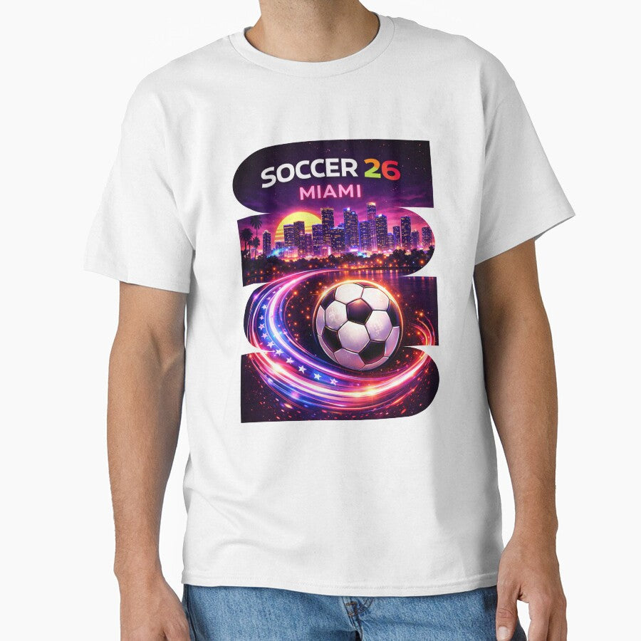 Miami Soccer 2026 Shirt, Soccer 26 Miami FL Fan Tee, Miami Florida Soccer Graphic by MK-Charlie - T-Shirt, Sweatshirt, Hoodie