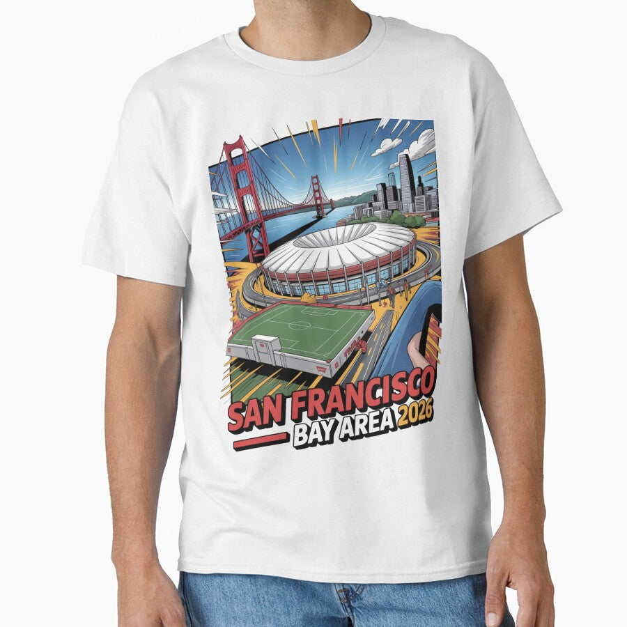 San Francisco Bay Area Golden Gate Stadium T-Shirt V24 by DarylWelsh2024 Unisex T-shirt, Sweatshirt, Hoodie, Long Sleeve Tee - T-Shirt, Sweatshirt, Hoodie