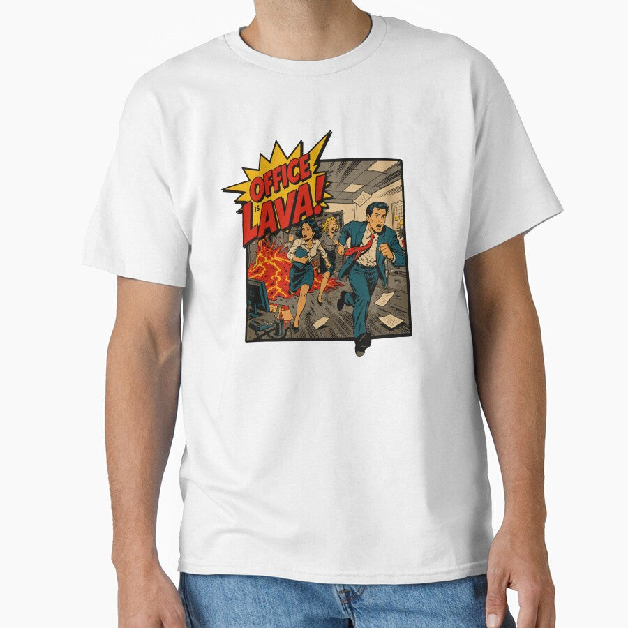Office is Lava by BorysMano Unisex T-shirt, Sweatshirt, Hoodie, Long Sleeve Tee - T-Shirt, Sweatshirt, Hoodie