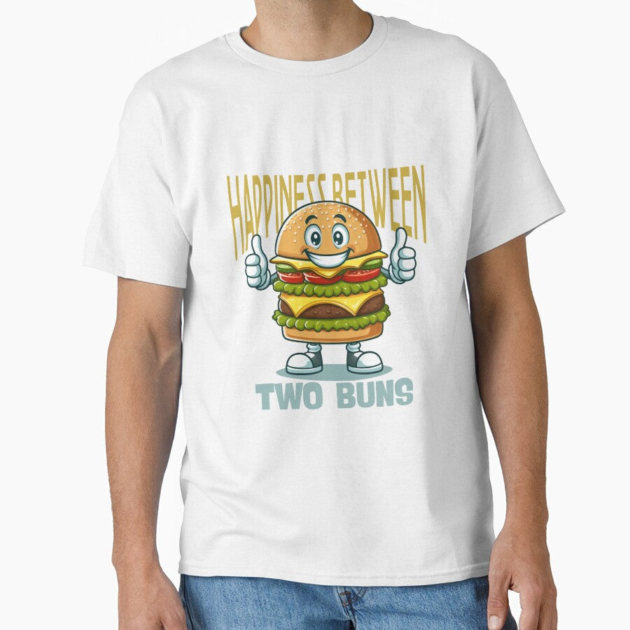 Happiness between two buns by Peerless-Prime Unisex T-shirt, Sweatshirt, Hoodie, Long Sleeve Tee - T-Shirt, Sweatshirt, Hoodie