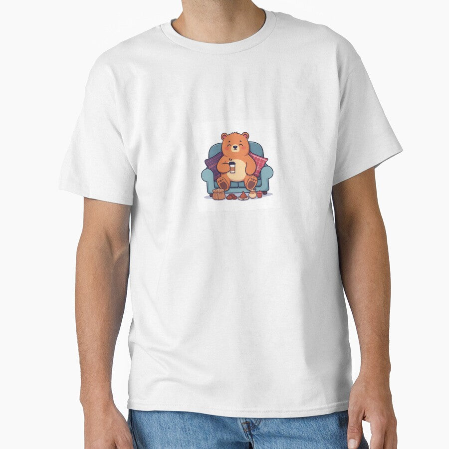 Lazy Bear by Glowella26 Unisex T-shirt, Sweatshirt, Hoodie, Long Sleeve Tee - T-Shirt, Sweatshirt, Hoodie