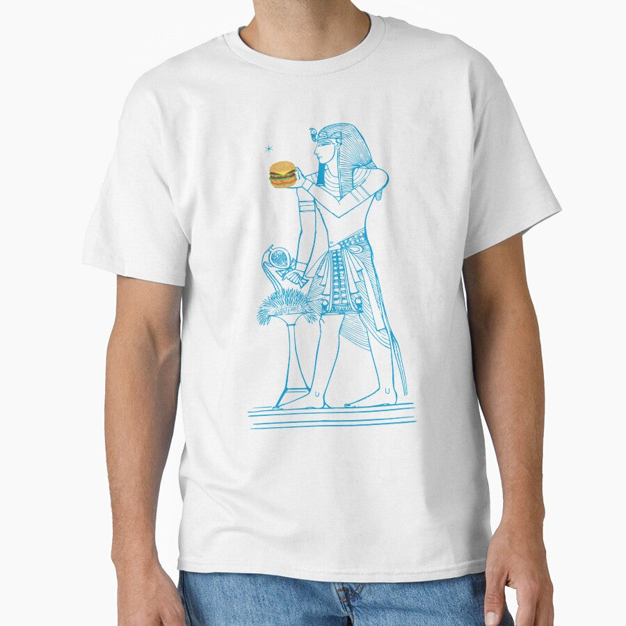 A Huge Burger From The Pharaohs by Tjays on a Fun by TJays Unisex T-shirt, Sweatshirt, Hoodie, Long Sleeve Tee - T-Shirt, Sweatshirt, Hoodie