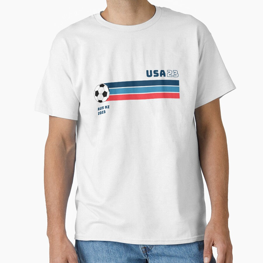 USA Womens World Cup Supporter 2023 by DestinationAU Unisex T-shirt, Sweatshirt, Hoodie, Long Sleeve Tee - T-Shirt, Sweatshirt, Hoodie
