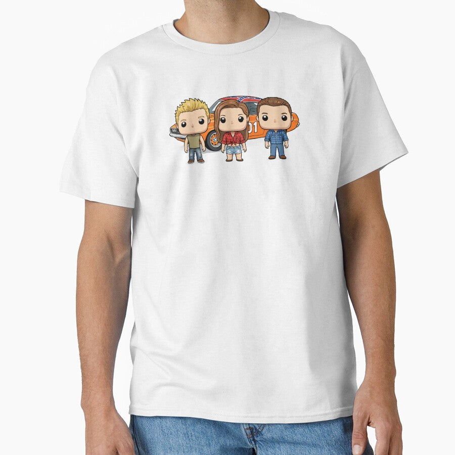 Dukes of Hazzard funko pop vinyl style by hitNmiss Unisex T-shirt, Sweatshirt, Hoodie, Long Sleeve Tee - T-Shirt, Sweatshirt, Hoodie