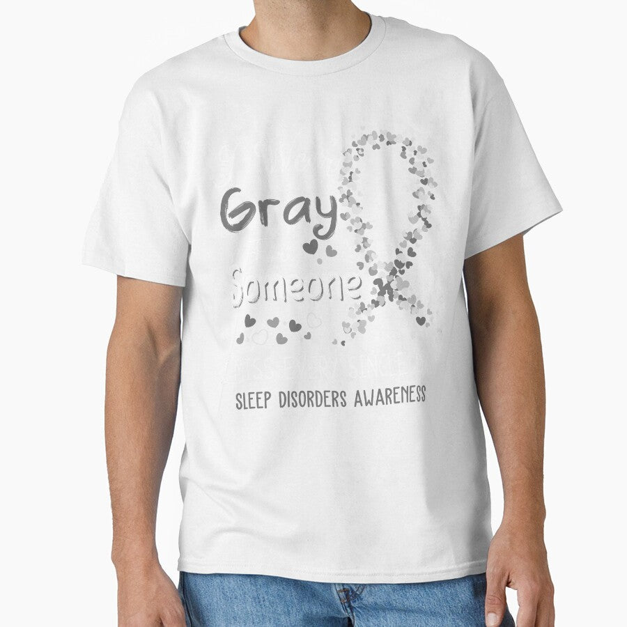 I Wear Gray Sleep Disorders Awareness by GennieShop Unisex T-shirt, Sweatshirt, Hoodie, Long Sleeve Tee - T-Shirt, Sweatshirt, Hoodie