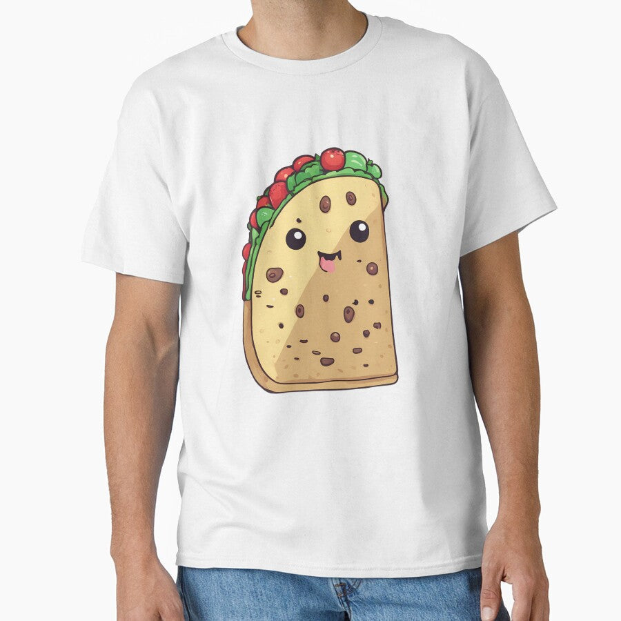 Kawaii Taco by macadolie Unisex T-shirt, Sweatshirt, Hoodie, Long Sleeve Tee - T-Shirt, Sweatshirt, Hoodie