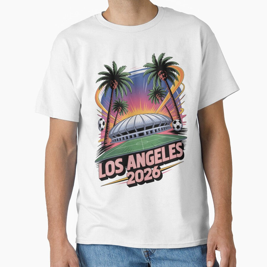 Los Angeles 2026 Palm Tree Sunset T-Shirt V16 by DarylWelsh2024 Unisex T-shirt, Sweatshirt, Hoodie, Long Sleeve Tee - T-Shirt, Sweatshirt, Hoodie