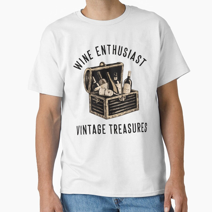 Wine Enthusiast Vintage Treasures by WineandWear Unisex T-shirt, Sweatshirt, Hoodie, Long Sleeve Tee - T-Shirt, Sweatshirt, Hoodie