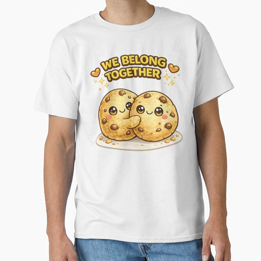 We Belong Together Cookie Pun by Papier Atelier Art Unisex T-shirt, Sweatshirt, Hoodie, Long Sleeve Tee - T-Shirt, Sweatshirt, Hoodie