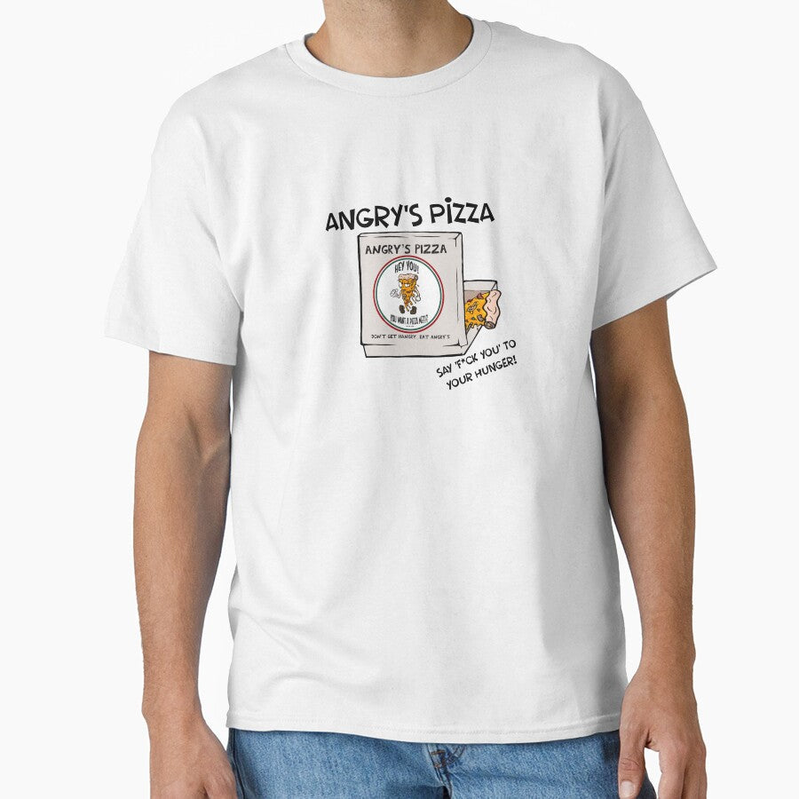 Angrys Pizza by Milhouse602 Unisex T-shirt, Sweatshirt, Hoodie, Long Sleeve Tee - T-Shirt, Sweatshirt, Hoodie