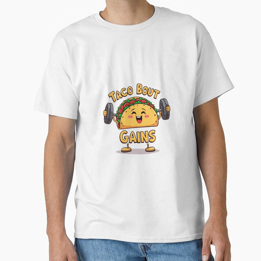 Animated Taco Funny Taco Design Taco Illustration Taco Gains Food Art Taco Character by Paubiz - T-Shirt, Sweatshirt, Hoodie
