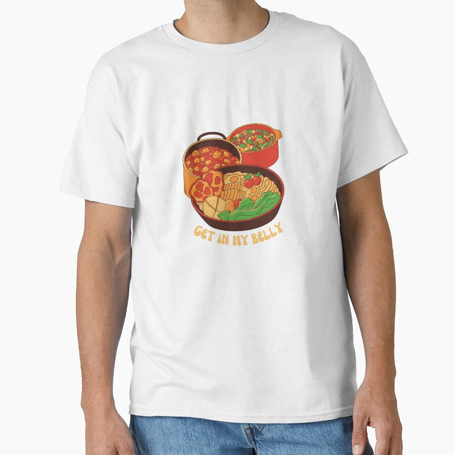 Get In My Belly by foodiexpress Unisex T-shirt, Sweatshirt, Hoodie, Long Sleeve Tee - T-Shirt, Sweatshirt, Hoodie