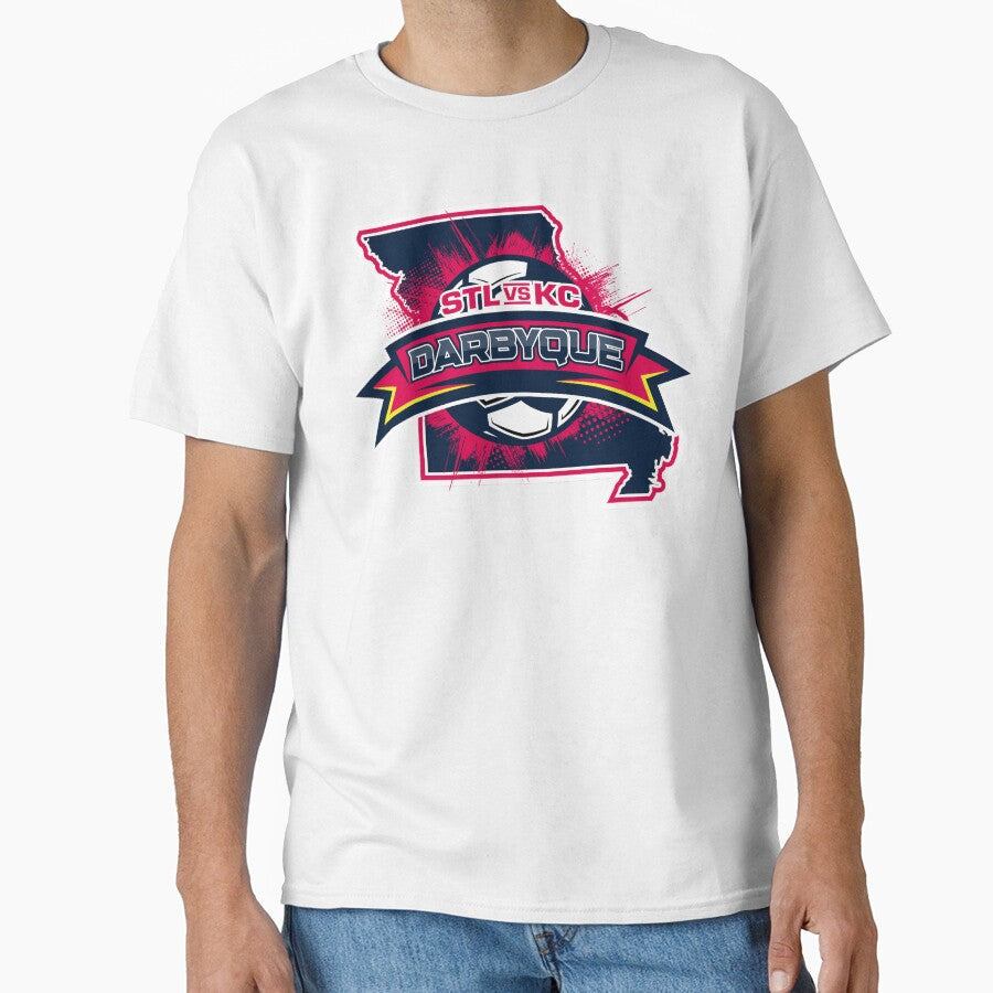DARBYQUE - St. Louis City SC vs Sporting Kansas City Soccer Rivalry by kwillhoite Unisex T-shirt, Sweatshirt, Hoodie, Long Sleeve Tee - T-Shirt, Sweatshirt, Hoodie