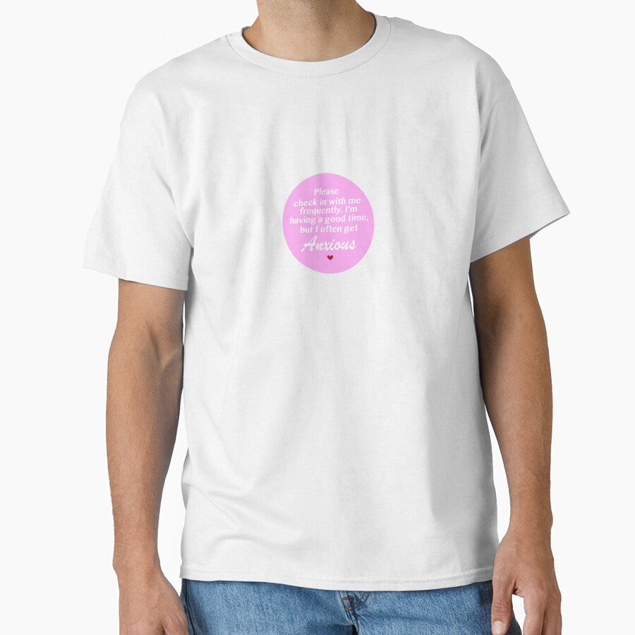 Social Anxiety (Round) by TheRosePit Unisex T-shirt, Sweatshirt, Hoodie, Long Sleeve Tee - T-Shirt, Sweatshirt, Hoodie