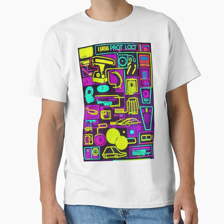 80s Pop Art Vibes 15 by Benito Del Ray Unisex T-shirt, Sweatshirt, Hoodie, Long Sleeve Tee - T-Shirt, Sweatshirt, Hoodie