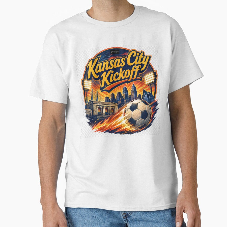 Kansas City Kickoff  Retro Soccer Fan Design by MySheetMusicArt Unisex T-shirt, Sweatshirt, Hoodie, Long Sleeve Tee - T-Shirt, Sweatshirt, Hoodie