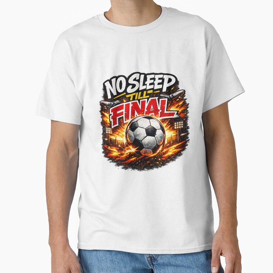 No Sleep Till Final Soccer Championship Fan Design by Winetastic-Art Unisex T-shirt, Sweatshirt, Hoodie, Long Sleeve Tee - T-Shirt, Sweatshirt, Hoodie
