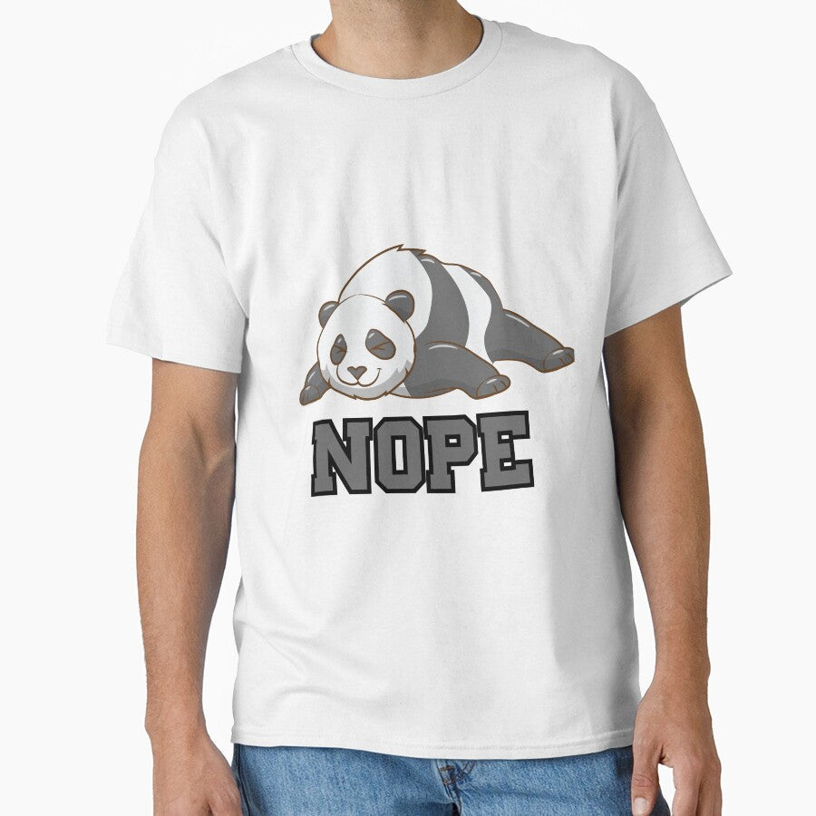 Nope | Lazy Panda by CadDesignerr Unisex T-shirt, Sweatshirt, Hoodie, Long Sleeve Tee - T-Shirt, Sweatshirt, Hoodie