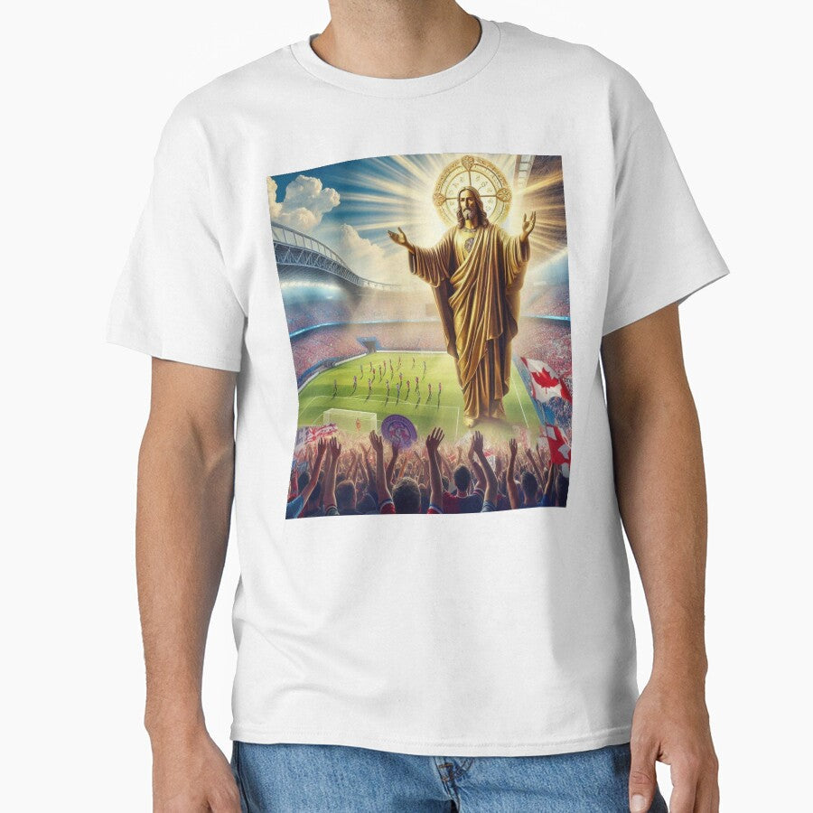 Jesus Blessing Toronto Soccer Stadium Victorious by PaintMeWorld Unisex T-shirt, Sweatshirt, Hoodie, Long Sleeve Tee - T-Shirt, Sweatshirt, Hoodie