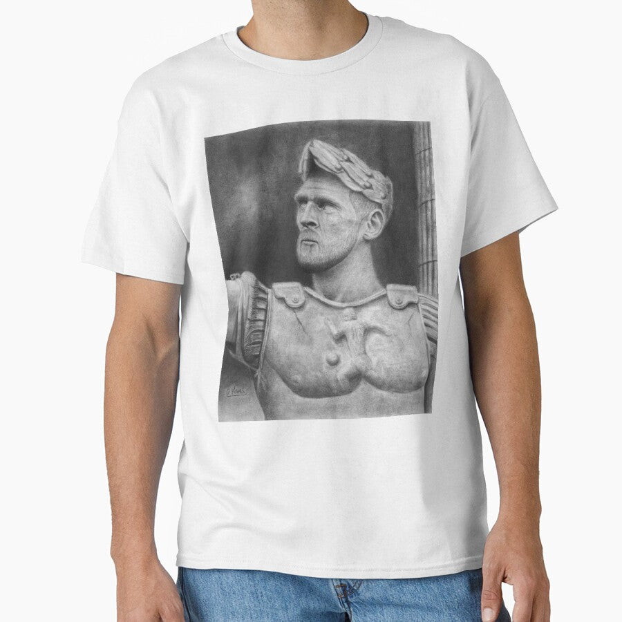 Messi Statue by daverives Unisex T-shirt, Sweatshirt, Hoodie, Long Sleeve Tee - T-Shirt, Sweatshirt, Hoodie