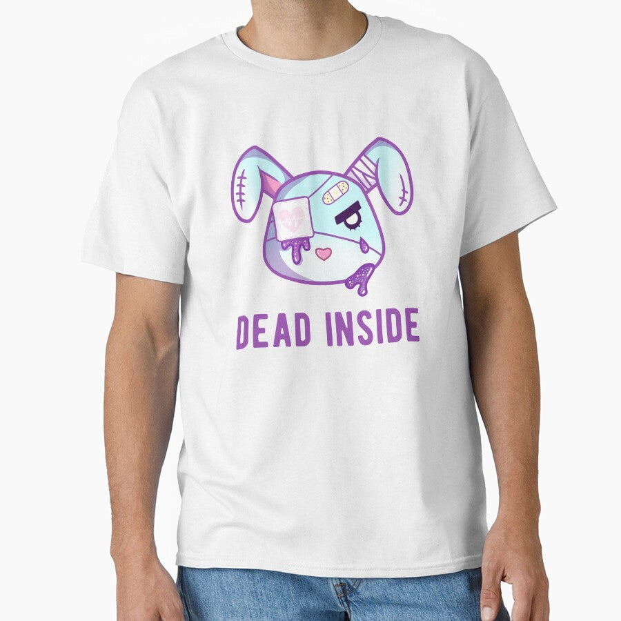 Dead Inside Bunny Yami Kawaii by Quineveer Alice Unisex T-shirt, Sweatshirt, Hoodie, Long Sleeve Tee - T-Shirt, Sweatshirt, Hoodie