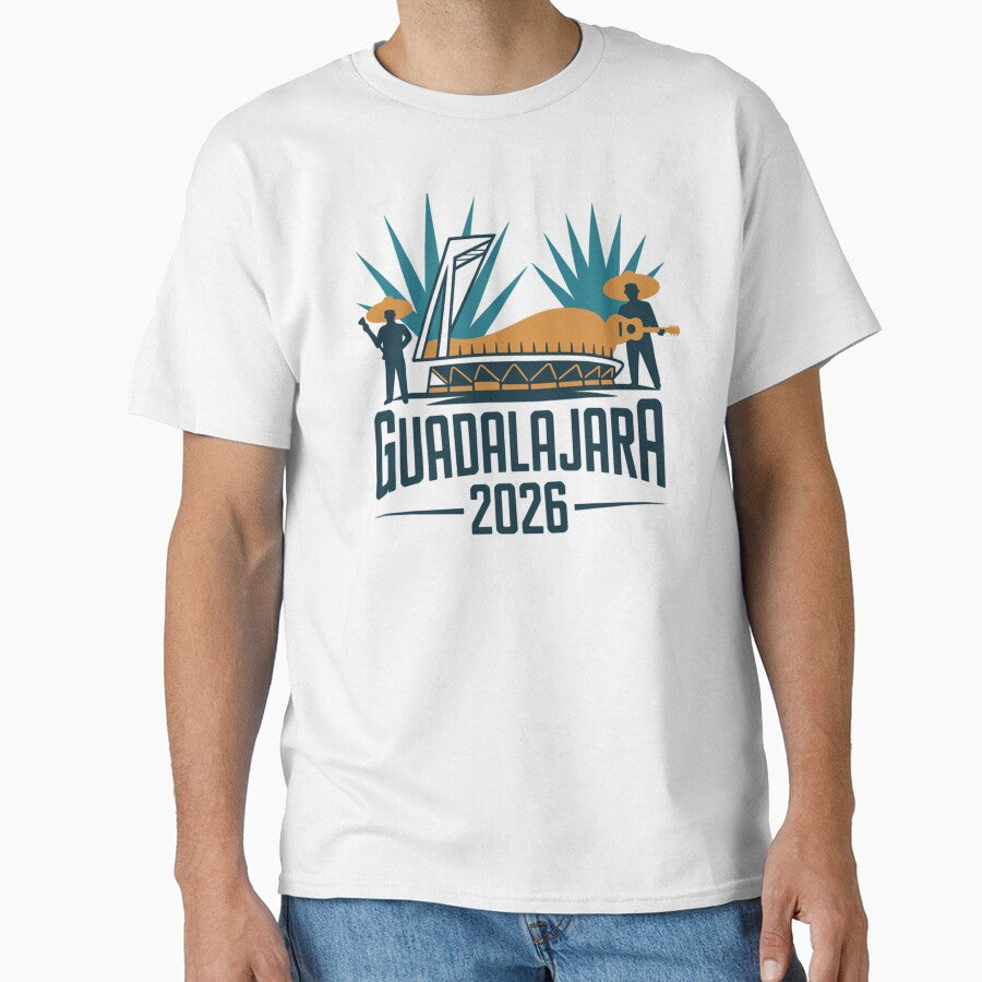 Guadalajara 2026  Mexico Football Soccer Souvenir T-Shirt V16 by DarylWelsh2024 Unisex T-shirt, Sweatshirt, Hoodie, Long Sleeve Tee - T-Shirt, Sweatshirt, Hoodie