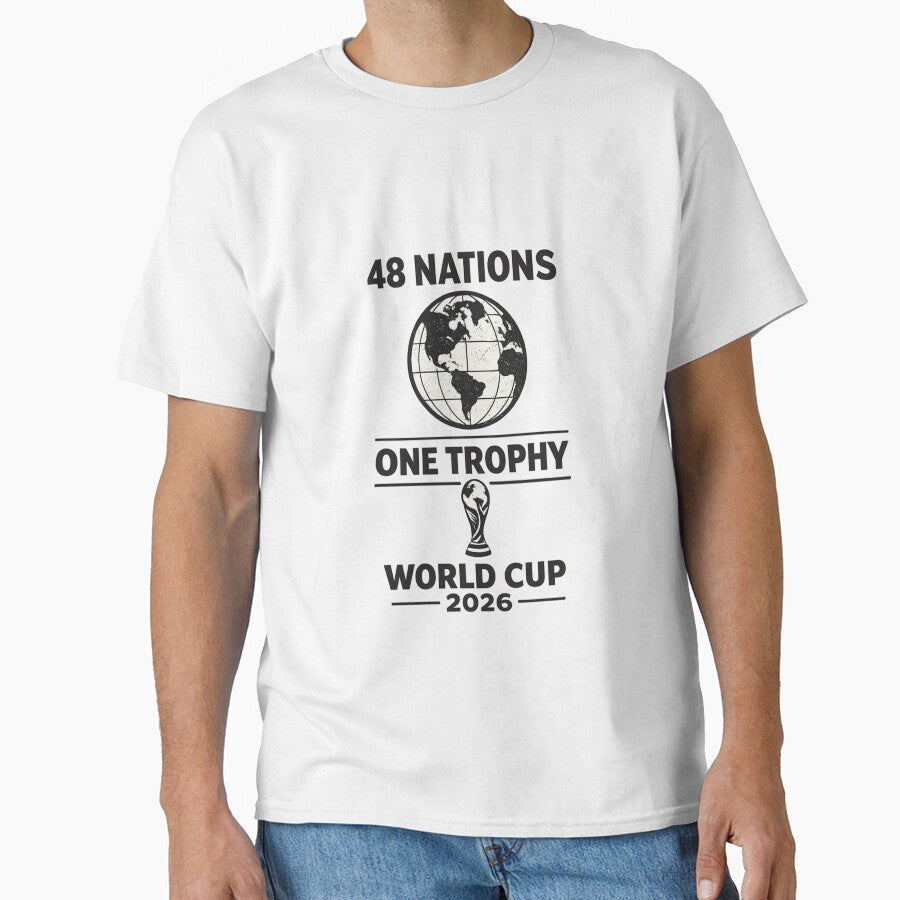 48 Nations One Trophy | World Cup 2026 Football Design by ArthUpscale Unisex T-shirt, Sweatshirt, Hoodie, Long Sleeve Tee - T-Shirt, Sweatshirt, Hoodie