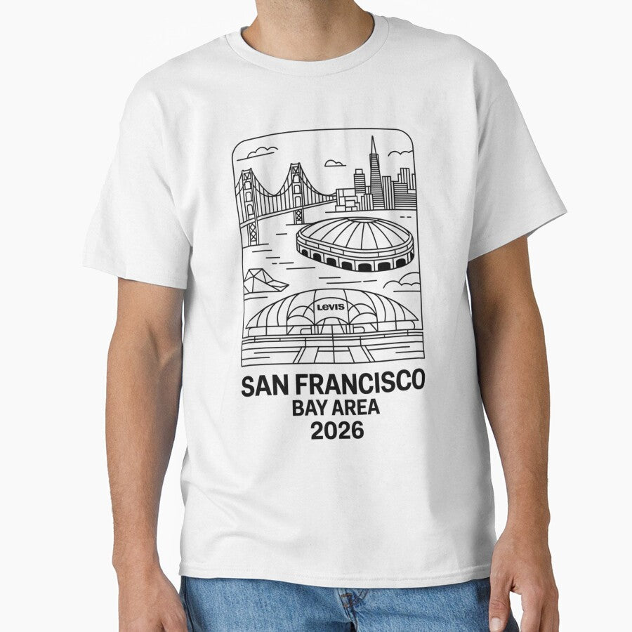 San Francisco Bay Area Golden Gate Stadium T-Shirt V19 by DarylWelsh2024 Unisex T-shirt, Sweatshirt, Hoodie, Long Sleeve Tee - T-Shirt, Sweatshirt, Hoodie