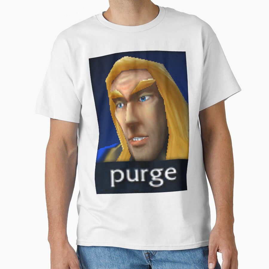 Arthas Purge Meme by GrimdarkStore Unisex T-shirt, Sweatshirt, Hoodie, Long Sleeve Tee - T-Shirt, Sweatshirt, Hoodie