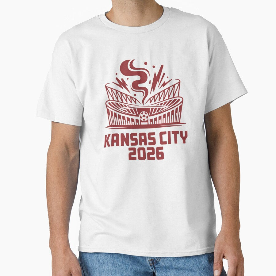Kansas City 2026 Arrowhead Stadium Football T-Shirt V11 by DarylWelsh2024 Unisex T-shirt, Sweatshirt, Hoodie, Long Sleeve Tee - T-Shirt, Sweatshirt, Hoodie