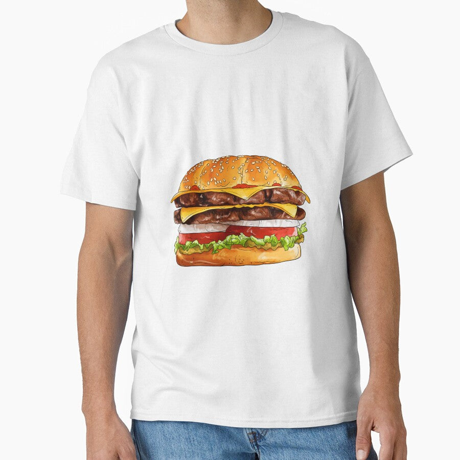 Delicious Beef Burger by Stickow Unisex T-shirt, Sweatshirt, Hoodie, Long Sleeve Tee - T-Shirt, Sweatshirt, Hoodie