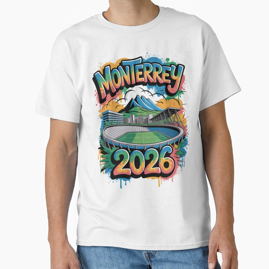 Monterrey 2026 Cerro de la Silla Mountain T-Shirt V4 by DarylWelsh2024 Unisex T-shirt, Sweatshirt, Hoodie, Long Sleeve Tee - T-Shirt, Sweatshirt, Hoodie