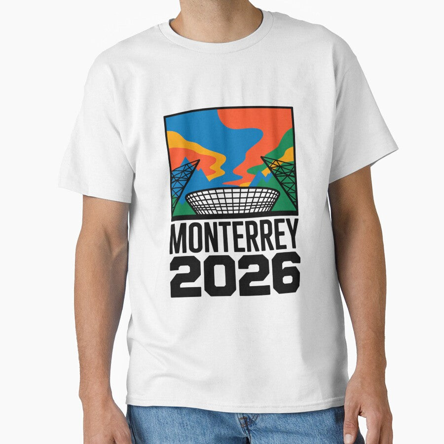 Monterrey 2026 Cerro de la Silla Mountain T-Shirt V21 by DarylWelsh2024 Unisex T-shirt, Sweatshirt, Hoodie, Long Sleeve Tee - T-Shirt, Sweatshirt, Hoodie