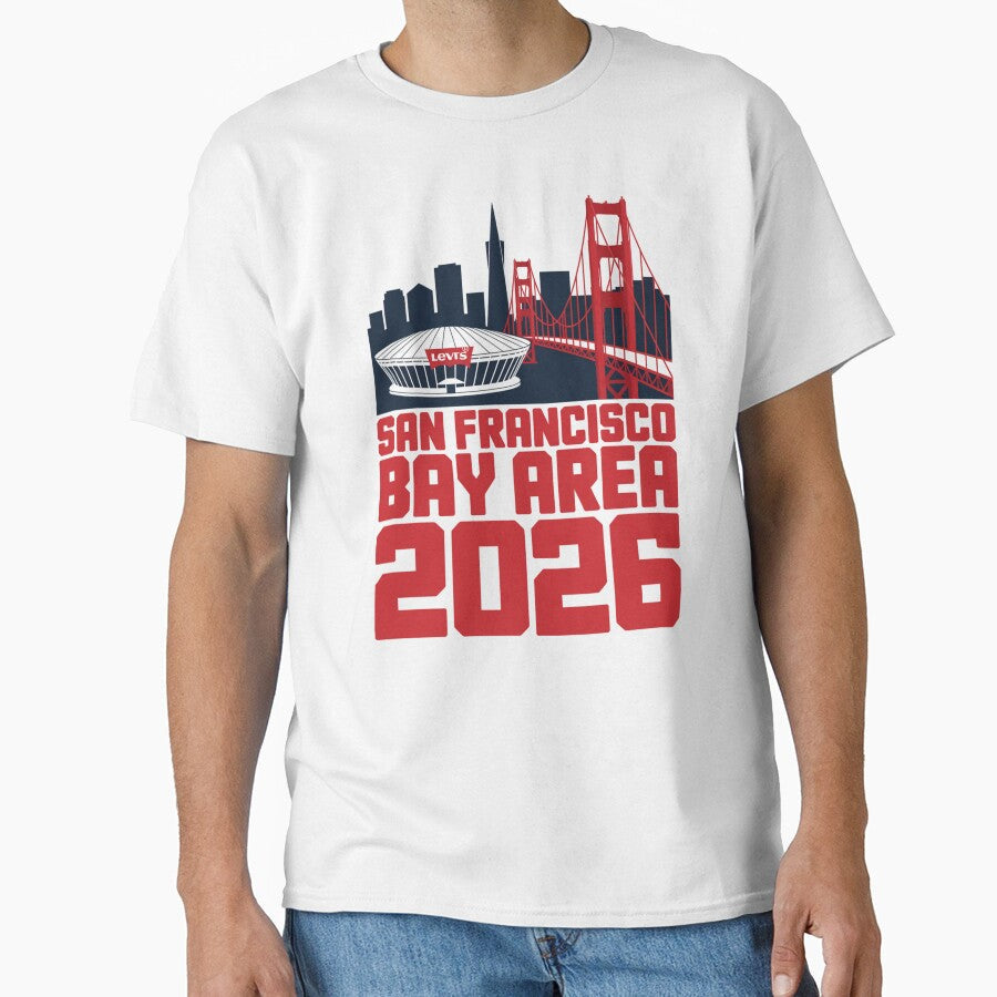 San Francisco Bay Area Golden Gate Stadium T-Shirt V1 by DarylWelsh2024 Unisex T-shirt, Sweatshirt, Hoodie, Long Sleeve Tee - T-Shirt, Sweatshirt, Hoodie