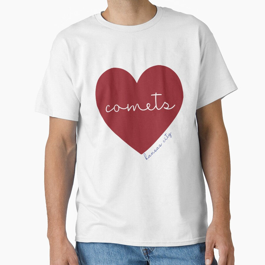 Comets in Red Heart by calliew1217 Unisex T-shirt, Sweatshirt, Hoodie, Long Sleeve Tee - T-Shirt, Sweatshirt, Hoodie