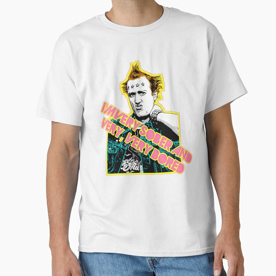 I'm Very Sober And Very Very Bored Vyvyan Young Ones 80S Tribute Punk Design by JoshuaCiubal - T-Shirt, Sweatshirt, Hoodie