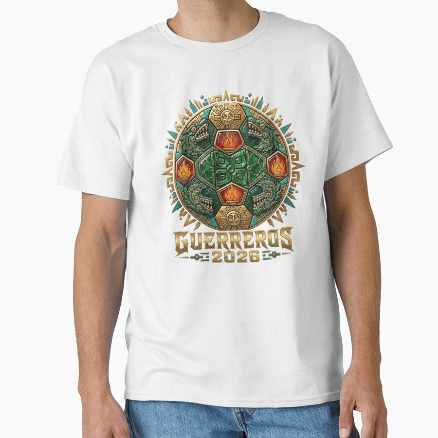 Mexican Soccer Warriors 2026 Shield by rygenr8 Unisex T-shirt, Sweatshirt, Hoodie, Long Sleeve Tee - T-Shirt, Sweatshirt, Hoodie